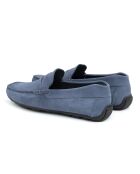 Blauwe suède instappers van Sedena