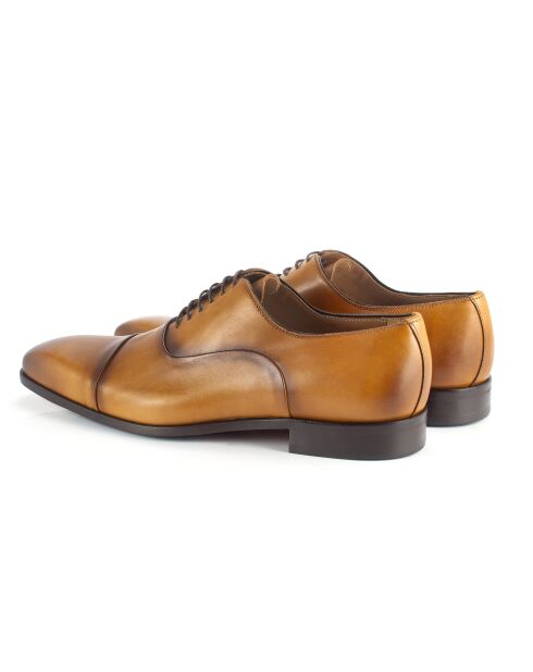 Chaussures Oxford 100 % cuir Mivan marron clair
