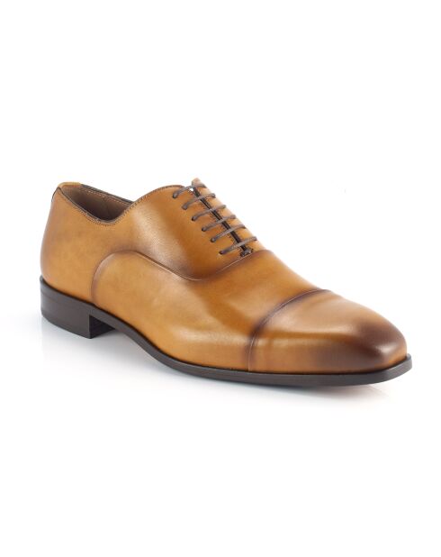 Chaussures Oxford 100 % cuir Mivan marron clair