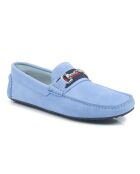 Hemelsblauwe Salek suède instappers