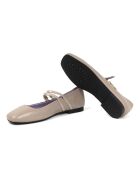 Ballerines 100% cuir Denise grises