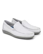 Zapatos náuticos blancos Bento 100% piel