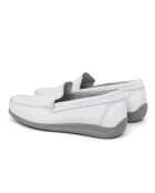 Zapatos náuticos blancos Bento 100% piel