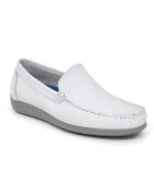 Zapatos náuticos blancos Bento 100% piel