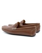 100% leren Eddy instappers lichtbruin