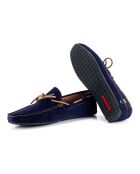 Blaue Mokassins Sean aus Veloursleder