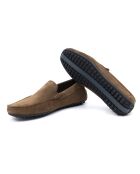 Semiz lichtbruine suède instappers