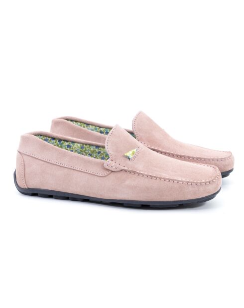 Mocasines de gamuza rosa Sopet