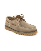 Scarpe da barca Suni in pelle scamosciata beige