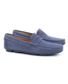 Mocasines de gamuza azul Sodel