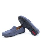 Mocasines de gamuza azul Sodel