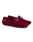 Mocassins en daim Sildon rouges