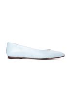Ballerines 100 % cuir Anna vernie bleu ciel