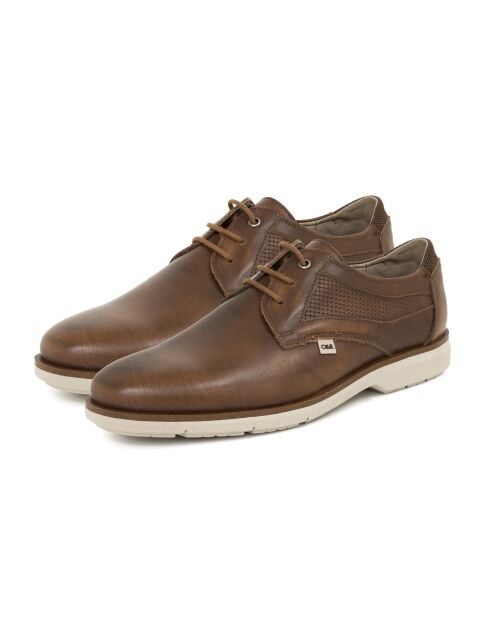 Derbies 100 % cuir Deber marron clair