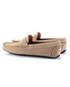 Samael Halbschuhe aus hellbeigem Veloursleder