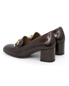 Ballerines 100 % cuir Chelin bronze