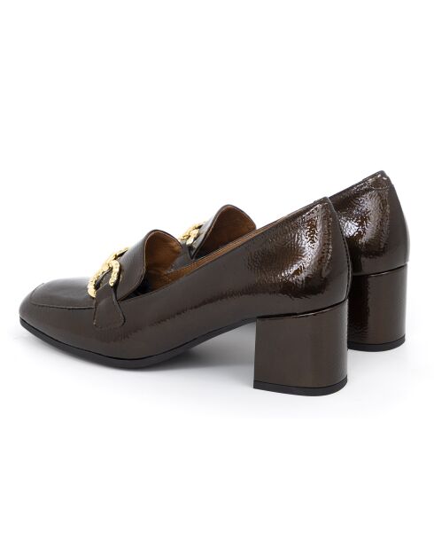 Ballerines 100 % cuir Chelin bronze