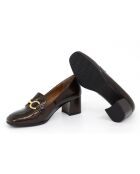 Ballerines 100 % cuir Chelin bronze