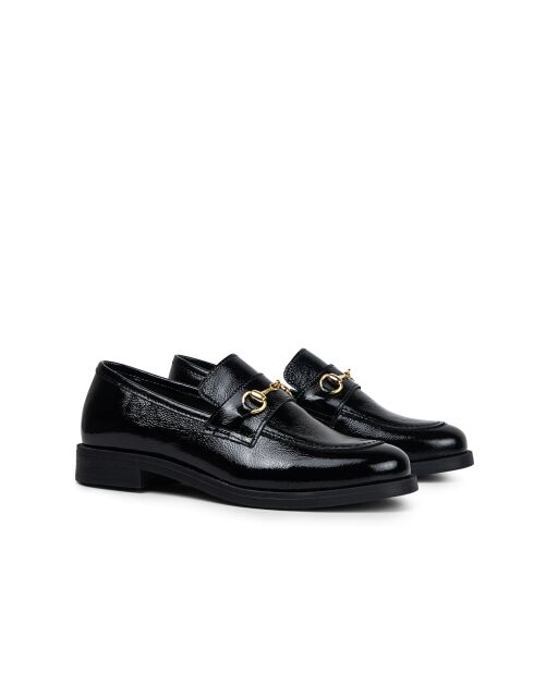 Mocassins 100 % cuir Lisaroc noirs