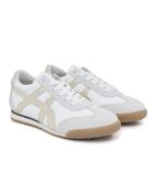 Baskets en cuir et en daim Chic blanches