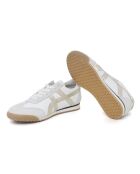 Baskets en cuir et en daim Chic blanches