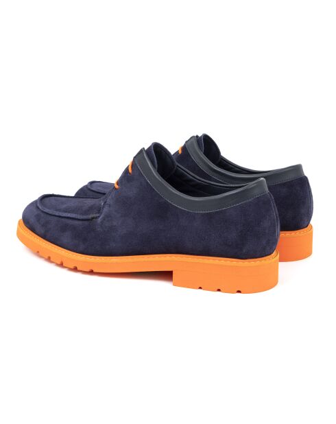 Derbies en daim Sudimil bleu marine