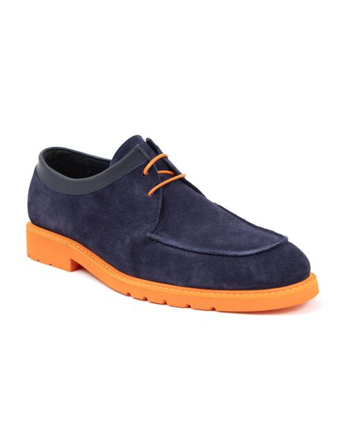 Derbies en daim Sudimil bleu marine