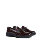 Mocassins 100 % cuir Bilaroc bordeaux