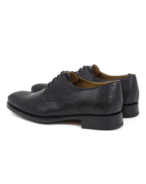 Derbies 100 % cuir Milox noires