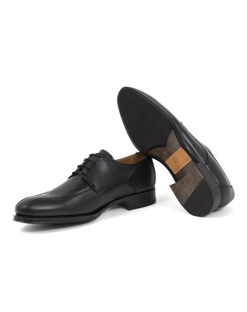 Derbies 100 % cuir Milox noires