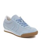 Baskets en cuir et en daim Noa bleues