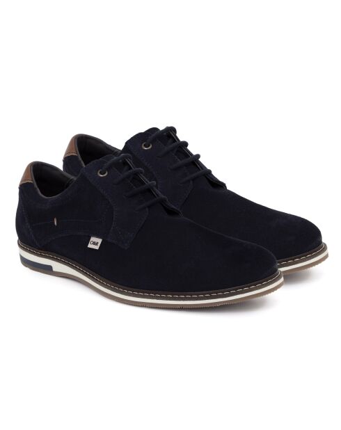 Derbies en daim Somak bleu marine