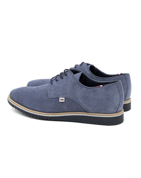 Derbies en daim Suten bleu jean