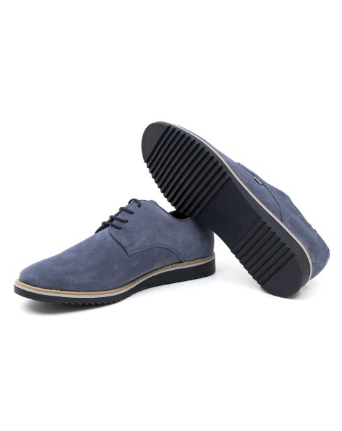 Derbies en daim Suten bleu jean