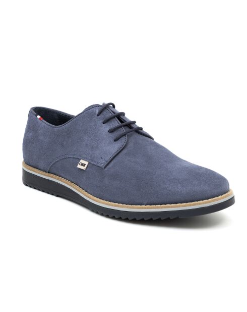Derbies en daim Suten bleu jean