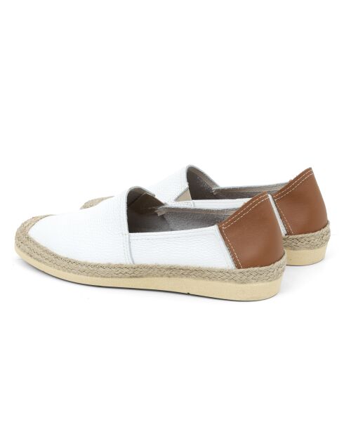 Espadrilles 100 % cuir Valin blanches