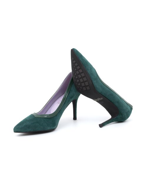 Escarpins en daim Doly verts