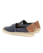 Espadrilles 100 % cuir Valin marines