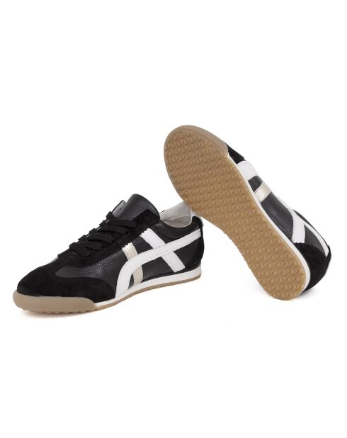 Baskets 100 % cuir Chic noires