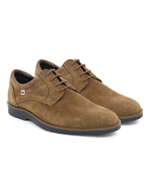 Derbies en daim Suber marron clair