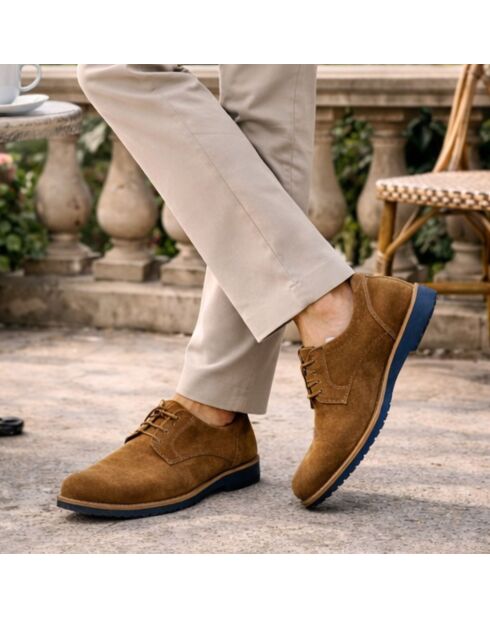 Derbies en daim Suber marron clair