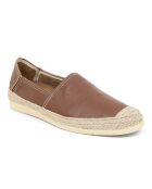 Espadrilles 100 % cuir Valin marron clair
