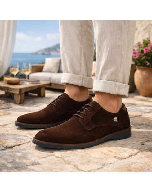 Derbies en daim Suber marron