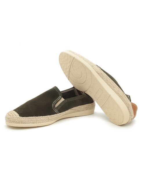 Espadrilles en daim Salid kaki