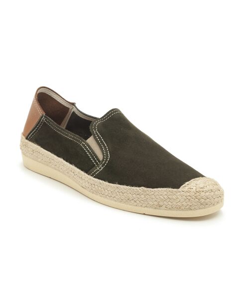 Espadrilles en daim Salid kaki