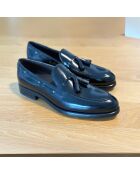 Vizmo zwarte instappers van 100% leer