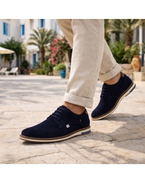 Derbies en daim Somak bleu marine