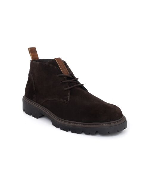 Botas de gamuza Serupe marrón oscuro