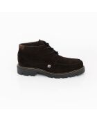 Dunkelbraune Sopi Velourslederstiefel