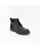 Chelsea-Stiefel Somal aus schwarzem Veloursleder